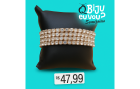 Pulseira Luxuosa Espiral - Q BIJU EU VOU?